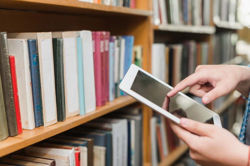 Books and tablet